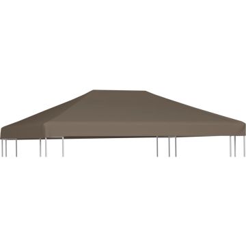 vidaXL Prieeldak 310 g/m² 3x4 m taupe