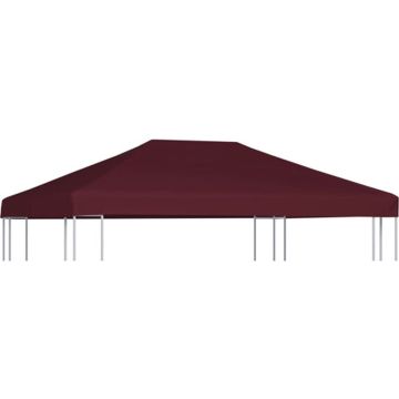 vidaXL Prieeldak 310 g/m² 3x4 m bordeaux