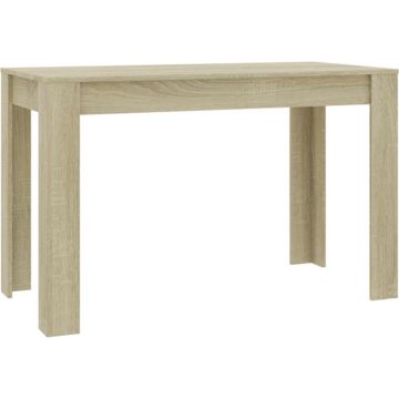 vidaXL Eettafel 120x60x76 cm spaanplaat sonoma eikenkleurig