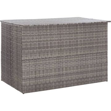 vidaXL Tuinbox 150x100x100 cm poly rattan grijs