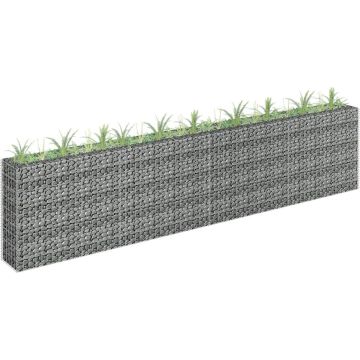 vidaXL Gabion plantenbak verhoogd 360x30x90 cm gegalvaniseerd staal