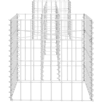 vidaXL Gabion plantenbak H-vormig 260x40x40 cm staaldraad