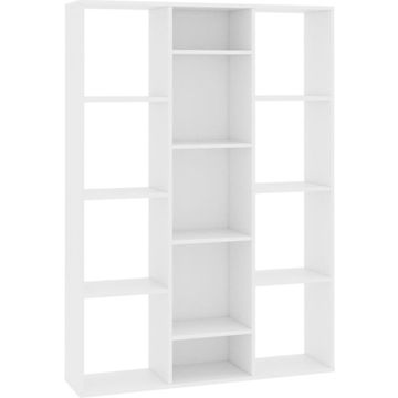 vidaXL Kamerscherm/boekenkast 100x24x140 cm bewerkt hout wit