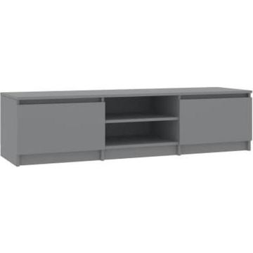 vidaXL Tv-meubel 140x40x35,5 cm bewerkt hout grijs