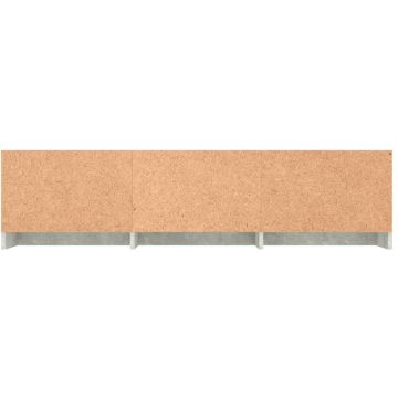 vidaXL Tv-meubel 140x40x35,5 cm bewerkt hout betongrijs