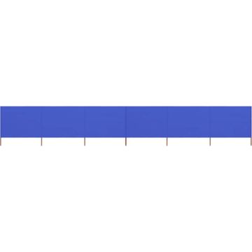 vidaXL Windscherm 6-panelen 800x80 cm stof azuurblauw