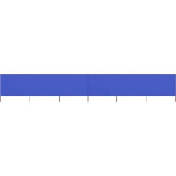 vidaXL Windscherm 6-panelen 800x120 cm stof azuurblauw