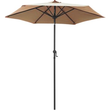 vidaXL Parasol 200x224 cm aluminium taupe