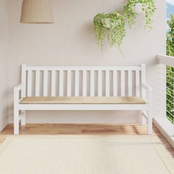 vidaXL Tuinbankkussen 180x50x3 cm oxford stof beige