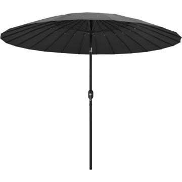 vidaXL Parasol met aluminium paal 270 cm antraciet