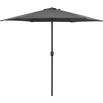 vidaXL Parasol met aluminium paal 270x246 cm antraciet