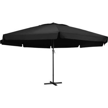 vidaXL Parasol met aluminium paal 500 cm zwart