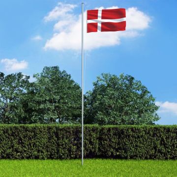 vidaXL Vlag Denemarken 90x150 cm