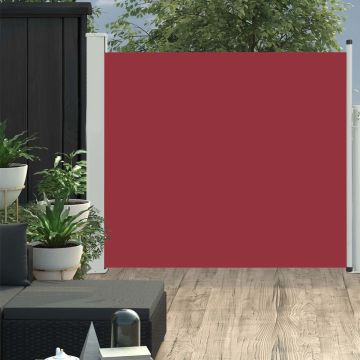 vidaXL Tuinscherm uittrekbaar 100x300 cm rood