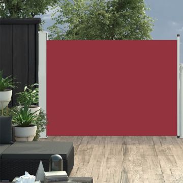 vidaXL Tuinscherm uittrekbaar 120x500 cm rood