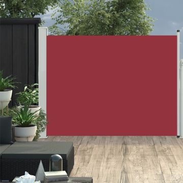 vidaXL Tuinscherm uittrekbaar 140x500 cm rood