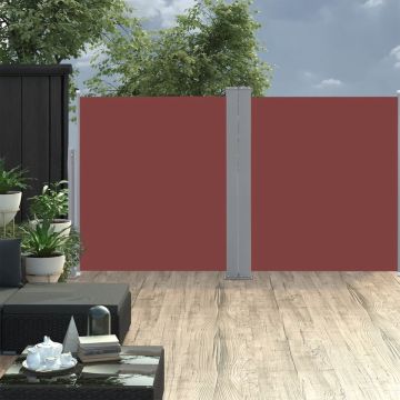 vidaXL Windscherm uittrekbaar 140x600 cm bruin