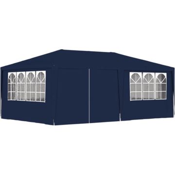 vidaXL Partytent met zijwanden professioneel 90 g/m² 4x6 m blauw