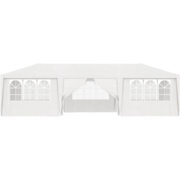 vidaXL Partytent met zijwanden professioneel 90 g/m² 4x9 m wit