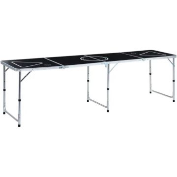 Furniture Limited - Bierpongtafel inklapbaar 240 cm zwart