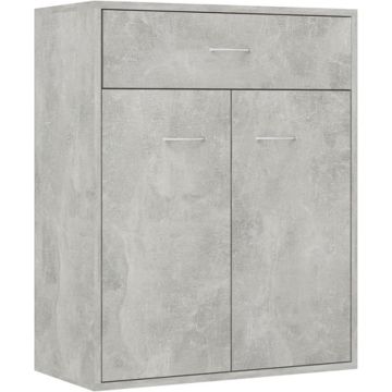 vidaXL Dressoir 60x30x75 cm spaanplaat betongrijs