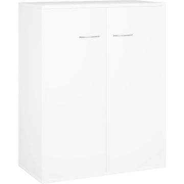 vidaXL Dressoir 60x30x75 cm spaanplaat wit