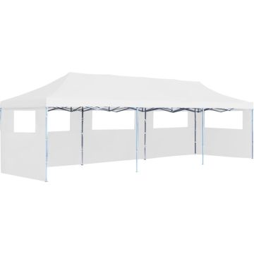 vidaXL Partytent pop-up met 5 zijwanden 3x9 m wit