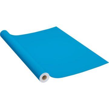 vidaXL Meubelfolie zelfklevend 500x90 cm PVC azuurblauw