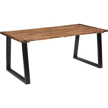 vidaXL Eettafel 180x90cm massief acaciahout