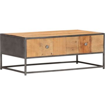 vidaXL Salontafel 90x50x35 cm massief gerecycled hout