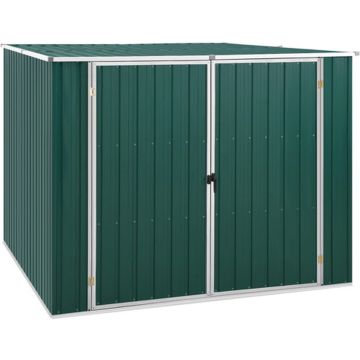 vidaXL Tuinschuur 195x198x159 cm gegalvaniseerd staal groen