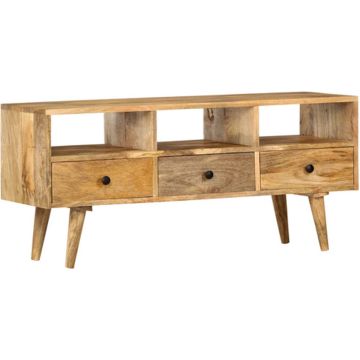 vidaXL Tv-meubel 110x36x50 cm massief mangohout