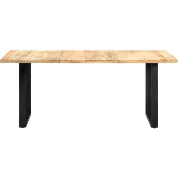 vidaXL Eettafel 180x90x76 cm massief mangohout