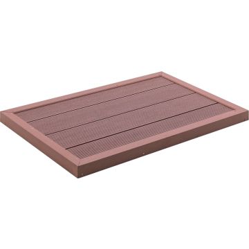 LuxeLivin' - Vloerelement voor solardouche 101x63x5,5 cm HKC bruin