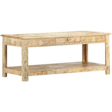 vidaXL Salontafel handgeschilderd 110x50x45 cm massief mangohout