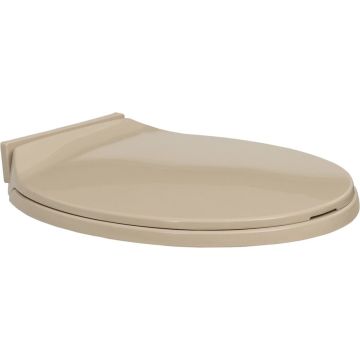 vidaXL Toiletbril soft-close ovaal beige