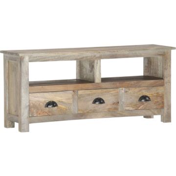 vidaXL Tv-meubel 110x30x50 cm massief mangohout