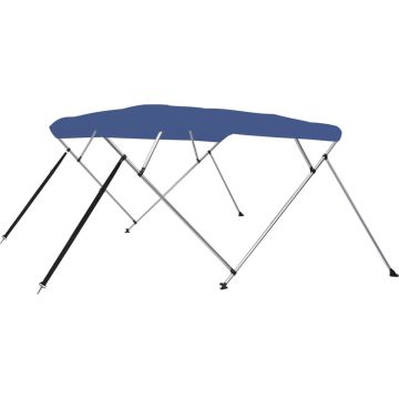 vidaXL Biminitop 4-boogs 243x180x137 cm blauw