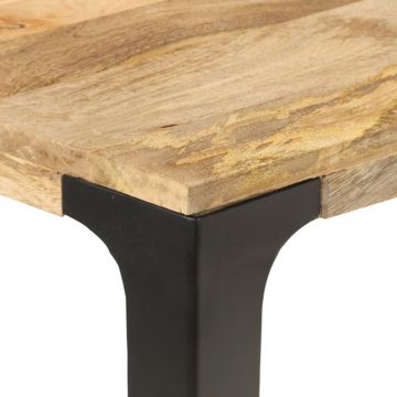 vidaXL Eettafel 140x70x76 cm massief mangohout