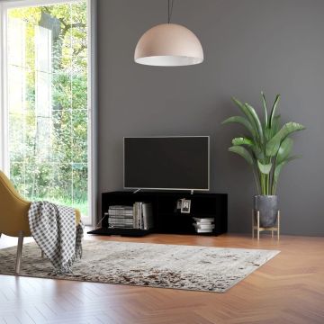 vidaXL Tv-meubel 120x34x37 cm bewerkt hout zwart