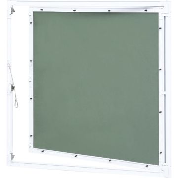 vidaXL Toegangspaneel met aluminium frame en gipsplaat 500x500 mm