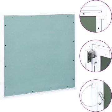 vidaXL Toegangspaneel met aluminium frame en gipsplaat 600x600 mm