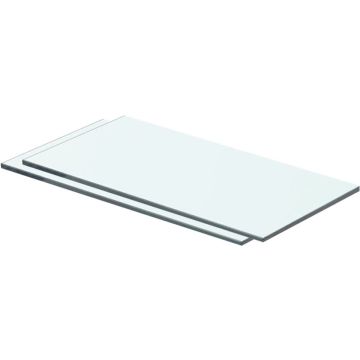 vidaXL Schappen 2 st 40x15 cm glas transparant