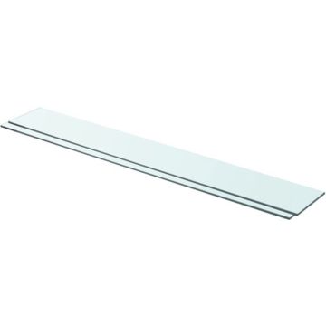 vidaXL Schappen 2 st 90x12 cm glas transparant