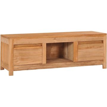 vidaXL Tv-meubel 100x30x35 cm massief teakhout