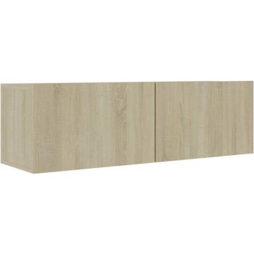 vidaXL Tv-meubel 100x30x30 cm bewerkt hout sonoma eikenkleurig