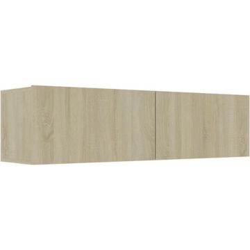 vidaXL Tv-meubel 120x30x30 cm bewerkt hout sonoma eikenkleurig