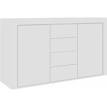 vidaXL Dressoir 120x36x69 cm spaanplaat wit