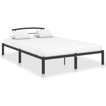 vidaXL Bedframe metaal zwart 160x200 cm