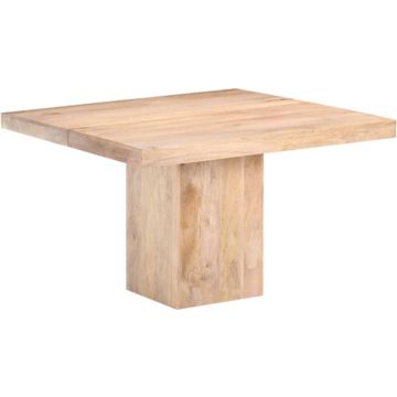 vidaXL Eettafel 120x120x77 cm massief mangohout